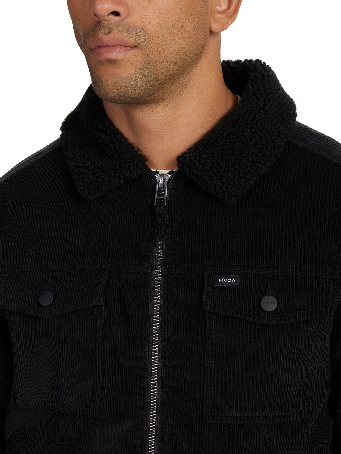 RVCA Men's Easy Trucker Sherpa Jacket