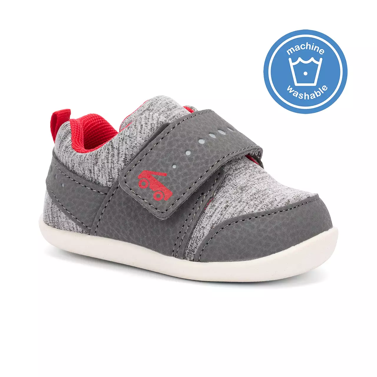 Ryder (First Walker) Infant Shoe -  Gray Jersey