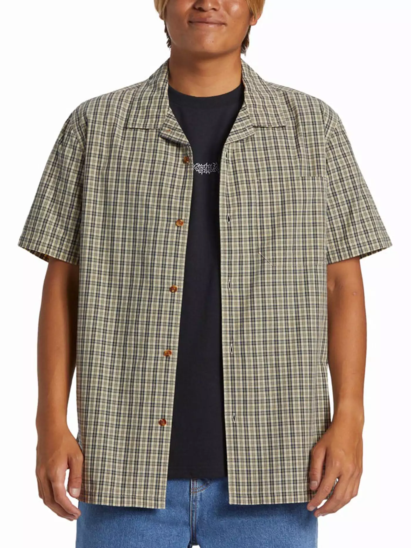 Saturn Casual Short Sleeve Buttondown Shirt