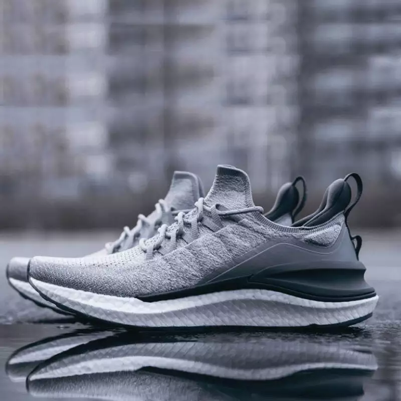 Sneakers 4 Machine Washable Ultralight Cloud Elastic PU Midsole 4D Fly Woven Fishbone Lock System Antibacterial Sports Running S