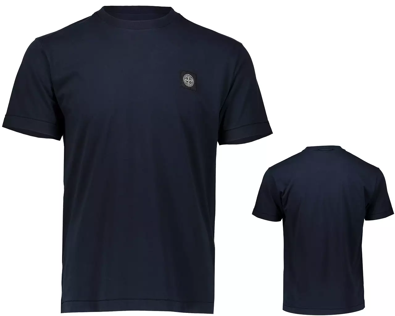 Stone Island 731524113 Crew Neck Patch Logo T-Shirt Navy