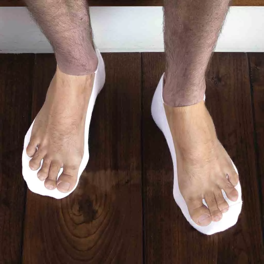 Tan Line Feet Printed on Socks - Funny Socks for Men