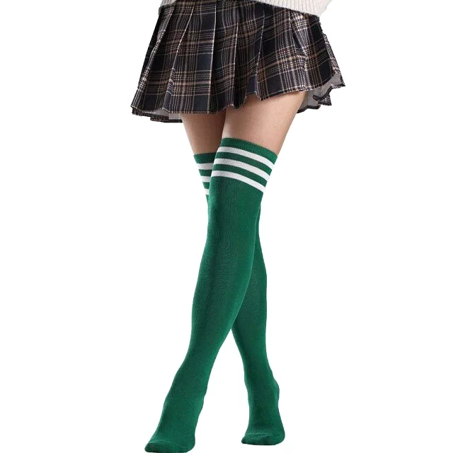 Woman Popular High Socks Long Striped Stockings Sexy Women Thigh High Socks