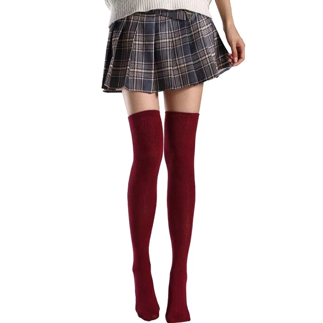 Woman Popular High Socks Long Striped Stockings Sexy Women Thigh High Socks