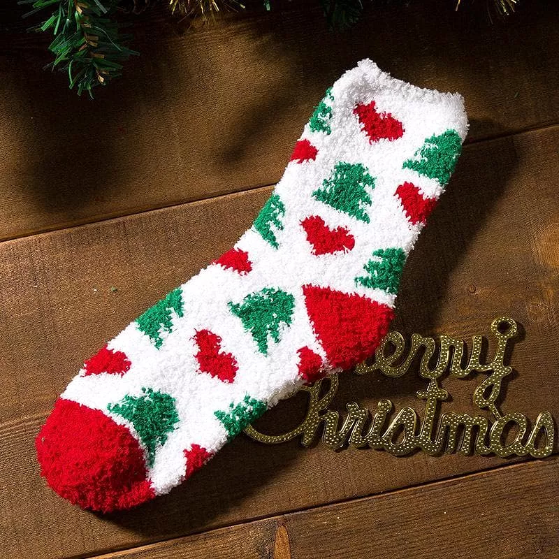 Women's Christmas Coral Fleece Socks