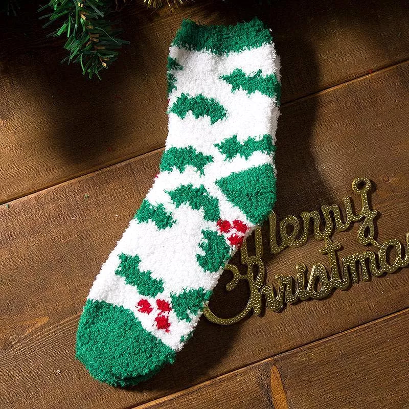 Women's Christmas Coral Fleece Socks