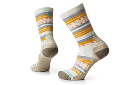 Women's Hike Light Cushion Margarita Crew Socks - Natural